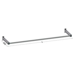 Support rouleau supérieur – Largeur 1200 à 1992 mm, réglable