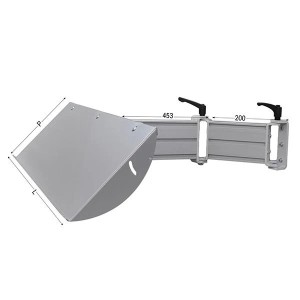 Tablette clavier sur bras articulé | Support ergonomique profil aluminium