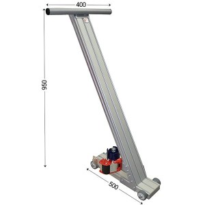 Dévidoir scotch sur piètement avec roulettes | Scotcheuse aluminium 50 mm