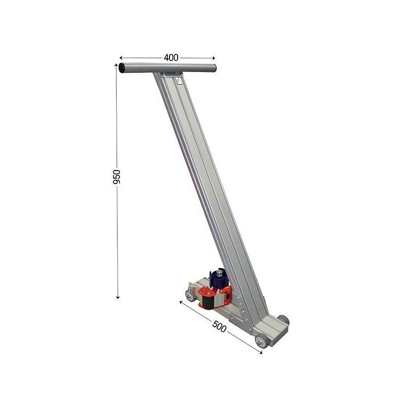 Dévidoir scotch sur piètement avec roulettes | Scotcheuse aluminium 50 mm