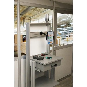 Support tablette 7 à 13 pouces avec bras flexible | Fixation profil aluminium