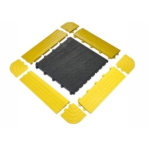 Tapis anti-fatigue clipsable modulaire | Dalles ergonomiques industrielles