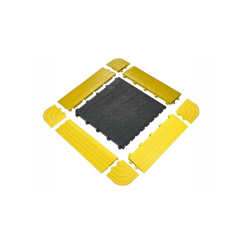 Tapis anti-fatigue clipsable modulaire | Dalles ergonomiques industrielles