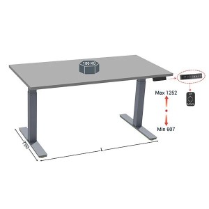 Poste de travail électrique ergonomique | QUALIPOST® 2200 ERGO assis-debout