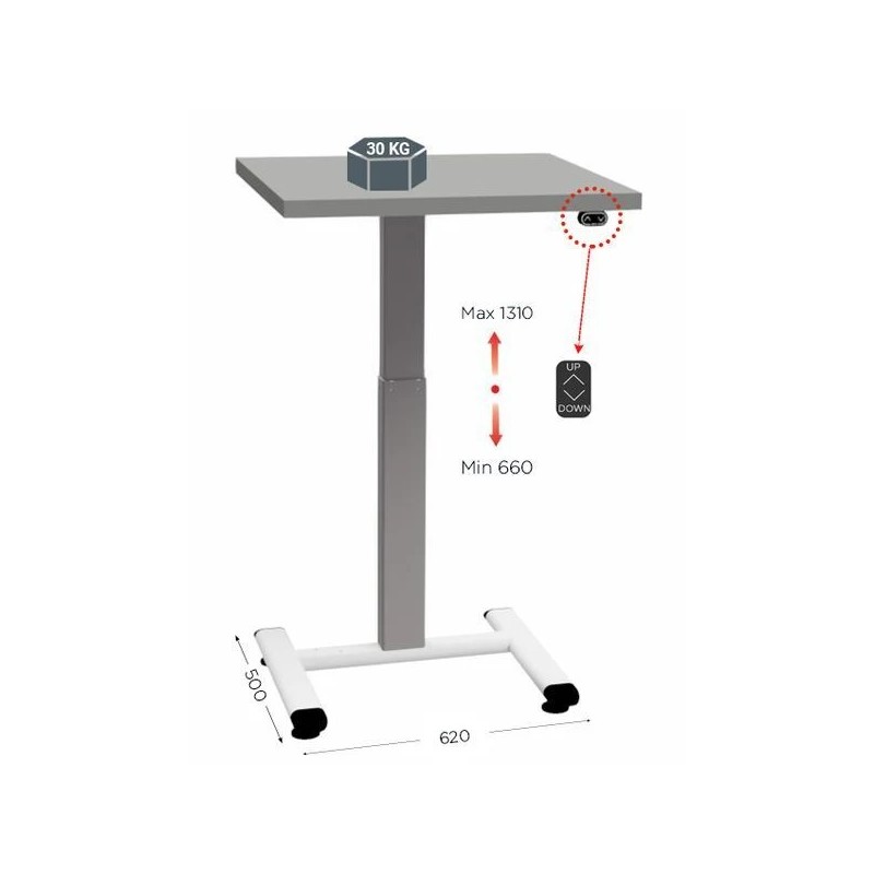 Poste de travail électrique compact | QUALIPOST® 620A ERGO ergonomique