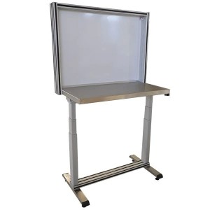 Poste de travail électrique INOX | QUALIPOST® 650 ERGO ergonomique hygiénique