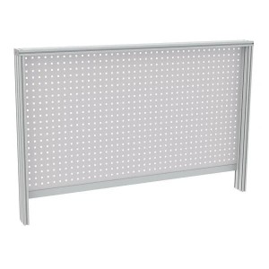 Fond arrière modulable pour QUALIPOST® 3200 ERGO | Tôle perforée, vernie ou ouverte