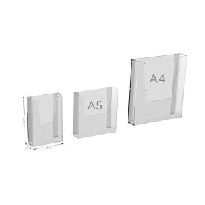 Porte-document PRODOC® DISTRIB en plexiglas transparent A4 – Support mural magnétique ou adhésif