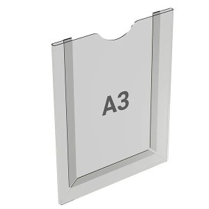 Porte-document PRODOC® MULTI modulaire transparent A3 – Support magnétique ou adhésif ultra fin