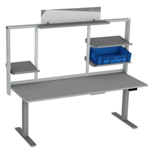 Profil aluminium vertical 822 mm | Support étagère poste de travail