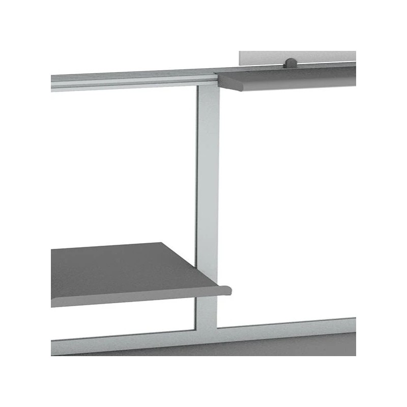Profil aluminium vertical 822 mm | Support étagère poste de travail
