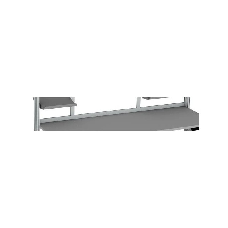 Profil aluminium horizontal | Support tôles perforées poste de travail