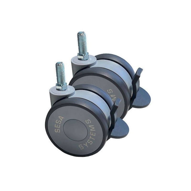 Roulettes avec frein Ø 75 mm