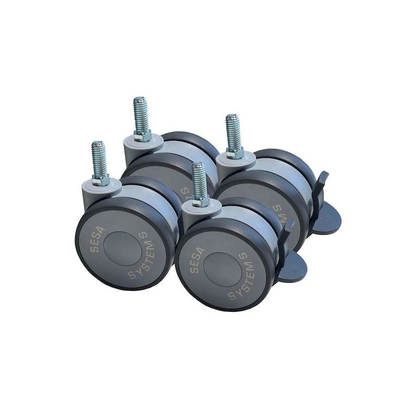 Roulettes avec frein Ø 75 mm