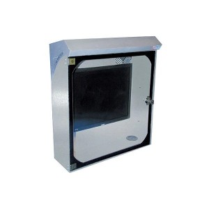 Coffret de protection écran inox INFOPOST 250 | Boîtier industriel sécurisé