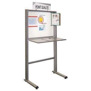 Poste de contrôle qualité inox QUALIPOST 650B | Mobilier agroalimentaire