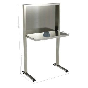 Poste de contrôle qualité inox QUALIPOST 650C | Mobilier industriel robuste
