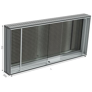 Panneau porte-outil inox MAINTPOST 350A mural | Rangement atelier sécurisé