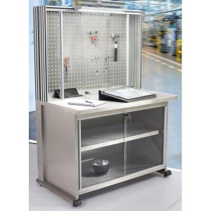 Établi inox professionnel MAINTPOST 6500 | Poste de travail industriel robuste