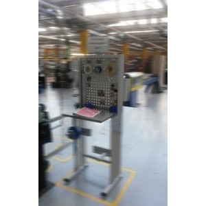 Poste de contrôle qualité inox QUALIPOST 750 | Poste sécurisé avec tiroir