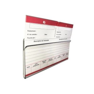 Porte-fiche PRESSDOC en plexiglas transparent – Support magnétique ou adhésif pour Kanban