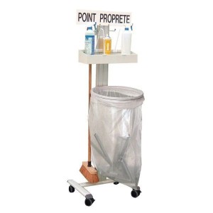 Poste de propreté 5S inox compact | NETPOST 450