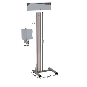 Poste de propreté 5S inox compact | NETPOST 450