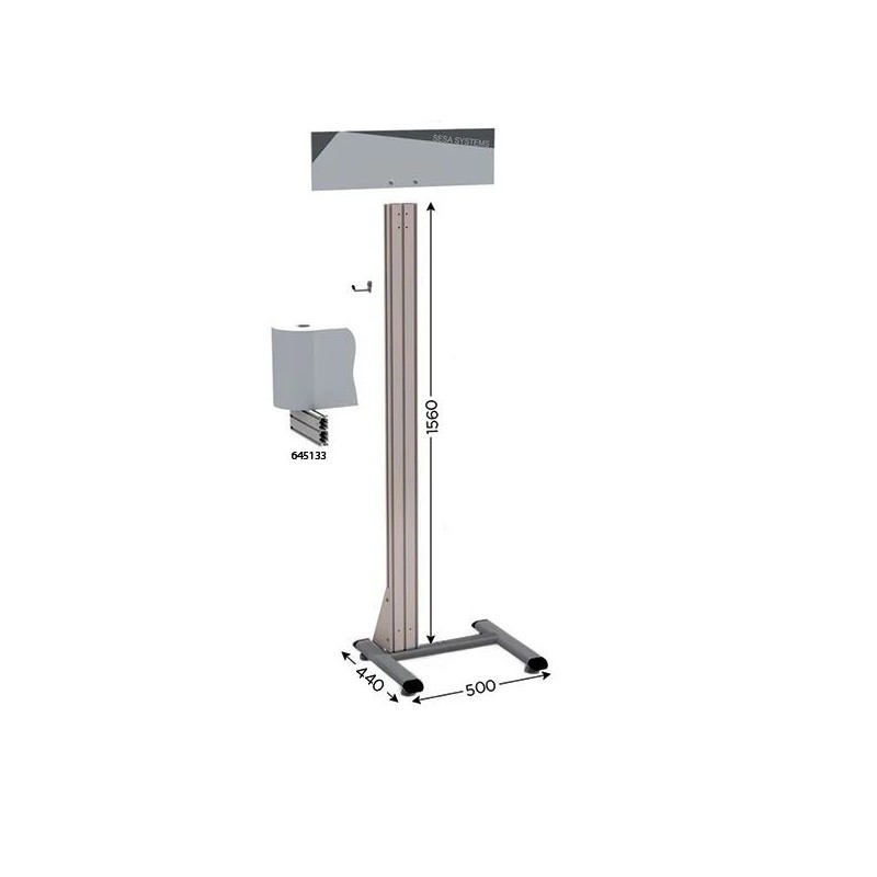 Poste de propreté 5S inox compact | NETPOST 450