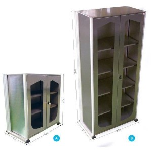 Armoire inox 5S visuelle atelier | Rangement sécurisé industriel