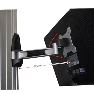 Bras pivotant universel pour écran plat | Support réglable 24"