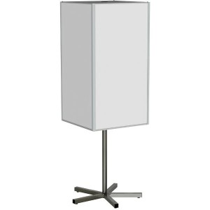 Support d'affichage rotatif INOX TOP'INFO 4 faces – Colonne magnétique 3m²