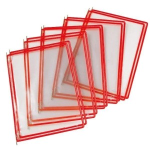 Pochettes à pivots étanches A4 – Lot de 5 PVC renforcé usage industriel