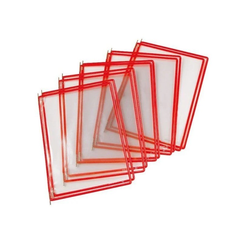 Pochettes à pivots étanches A4 – Lot de 5 PVC renforcé usage industriel