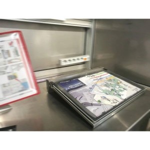 Pupitre d’écriture INOX DATAPOST – Support documents A4 A3 atelier