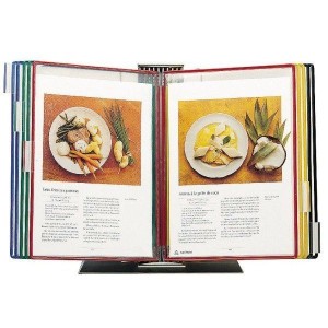 Pupitre INOX DOCAFLEX A4 à pivots – Support documents HACCP atelier