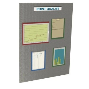 Tableau d'affichage magnétique INOX – Panneau mural industriel 4509L