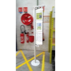 Potence d’affichage magnétique COM'DESIGN – Support sur pied aluminium modulable