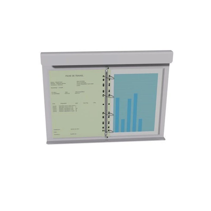 Classeur 4 anneaux MULTIDOC FICHES A4 – Support mural pour pochettes rigides