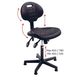 Chaise d'atelier ergonomique | CHAISE D'ATELIER DYNAMIC