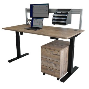 LEANERGO – Bureau Électrique Ergonomique Réglable en Hauteur (1400 à 1800 mm)