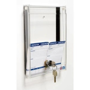 Boîte à idées avec serrure – Boîte à suggestions magnétique ou adhésive pour entreprise