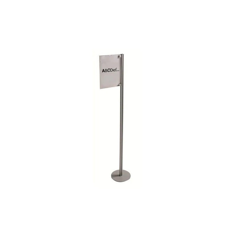 Totem d’affichage aluminium TOTEM ILOT A3/A4 – Support sur pied pour identification de zones