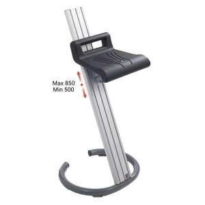 Assis-debout atelier avec dossier ergonomique | Siège industriel