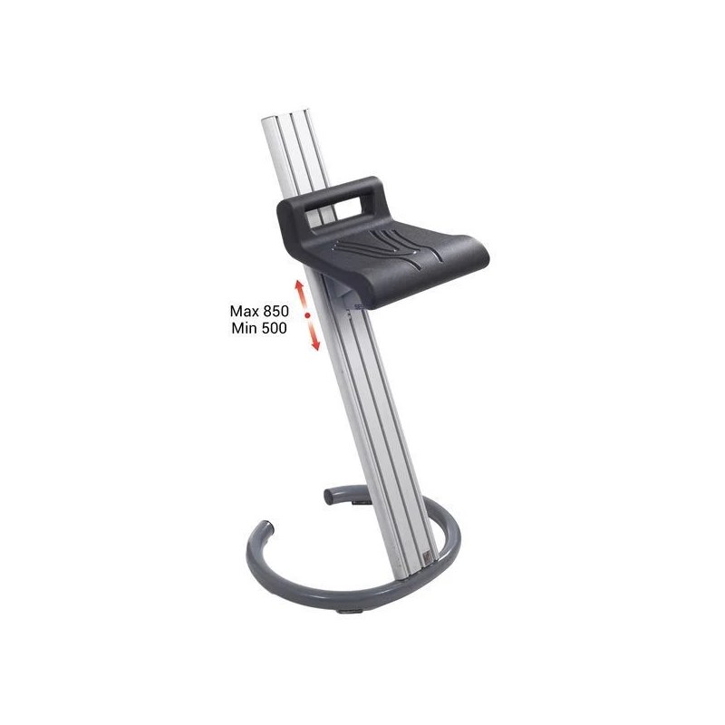 Assis-debout atelier avec dossier ergonomique | Siège industriel