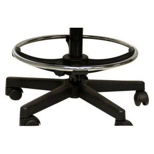 Repose-pieds réglable pour chaise atelier | Circulaire chromé