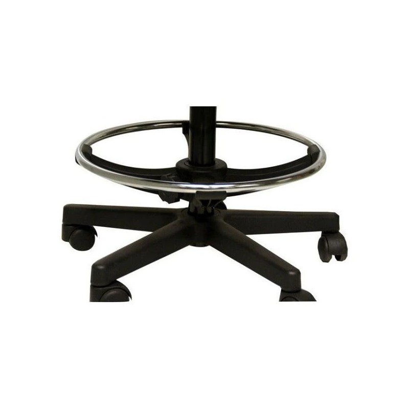 Repose-pieds réglable pour chaise atelier | Circulaire chromé