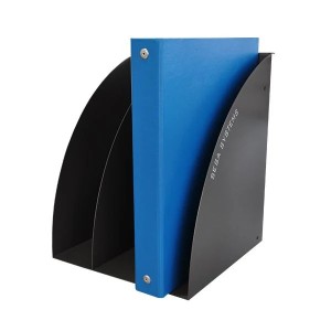 Porte classeurs acier 3 cases – Support pour 3 classeurs vertical sur profil aluminium