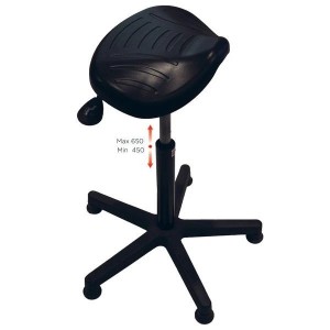 Tabouret d’atelier DYNAMIC selle ergonomique | réglable industriel
