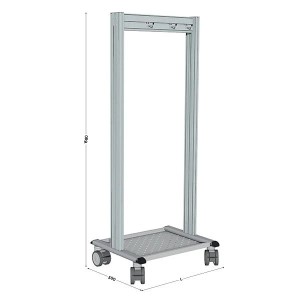 Armoire 5S atelier visuelle aluminium | rangement industriel sécurisé