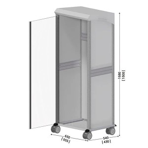 Poste de propreté mobile 5S NETPOST 800 | chariot industriel